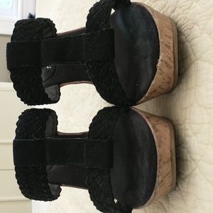Mia Cork Wedge Sandals